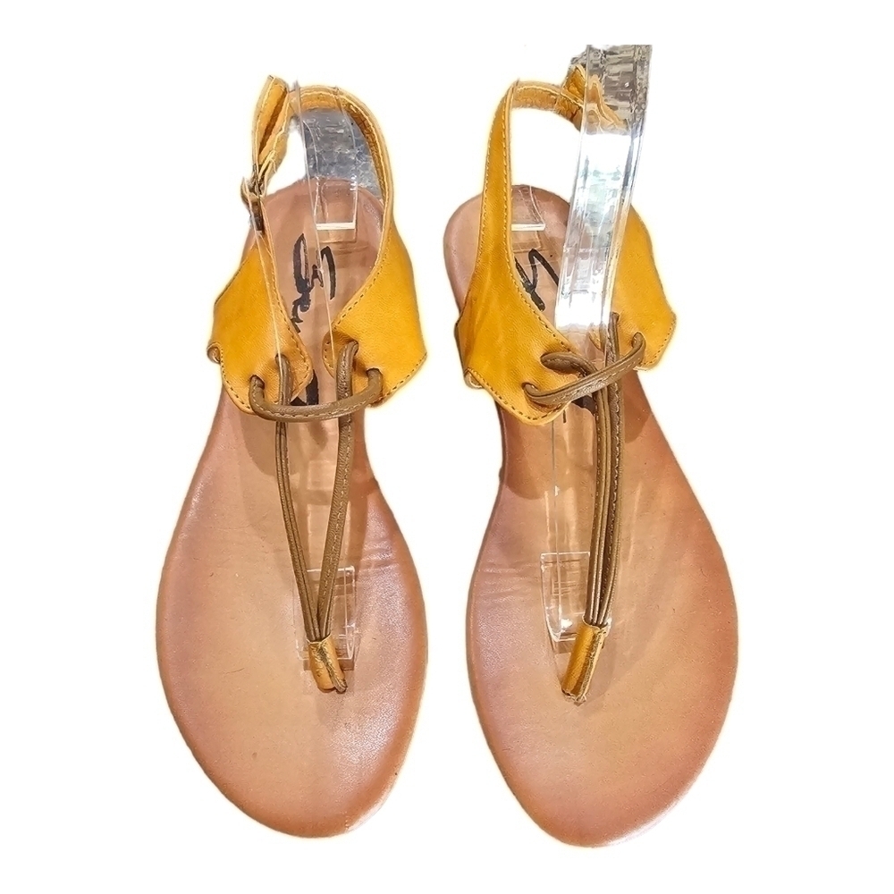 Seven7 Tan Leather Sandals SIze 6 - Picture 3 of 9